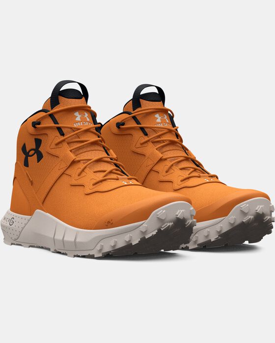 Men's UA Micro G® Valsetz Trek Mid Leather Waterproof Tactical Boots image number 3