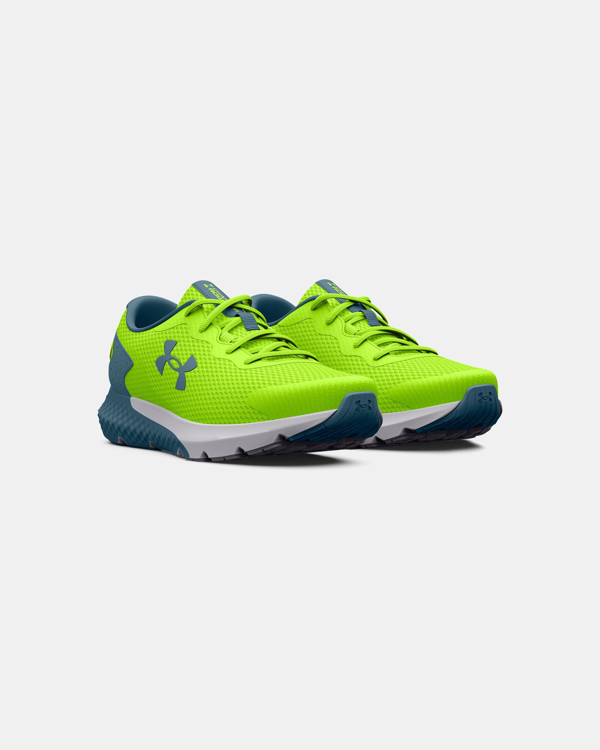 Green under armour running shoes store
