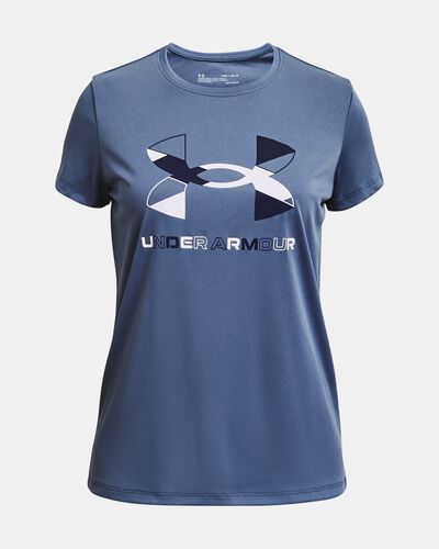 Girls' UA Tech™ Graphic Big Logo Short Sleeve