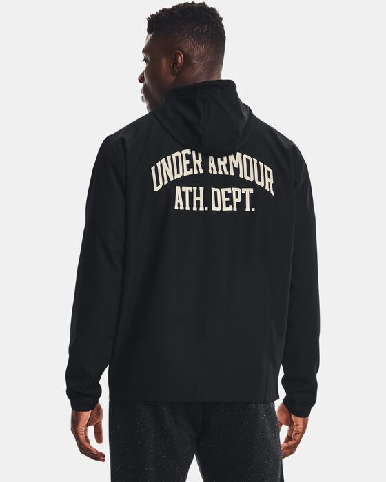 Buy Men's UA Sportstyle Athletic Department Windbreaker Jacket Black in