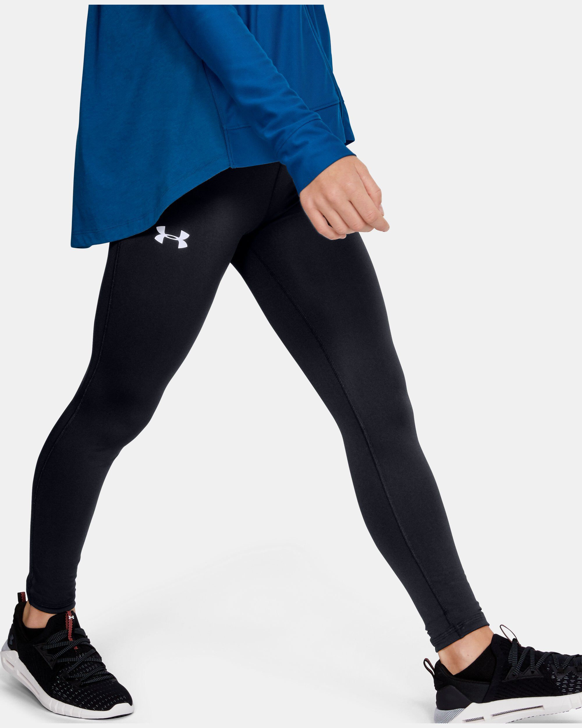 Under Armour Girls HeatGear Armour Leggings Black in Dubai UAE