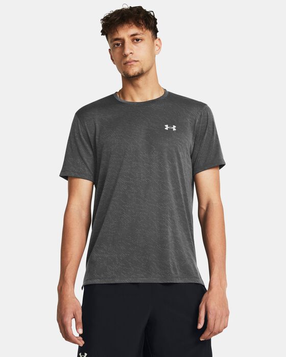 Men's UA Launch Camo Short Sleeve image number 0