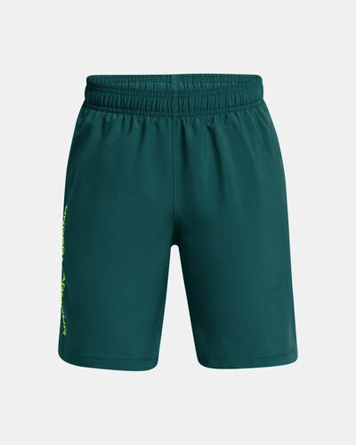 Boys' UA Woven Wordmark Shorts