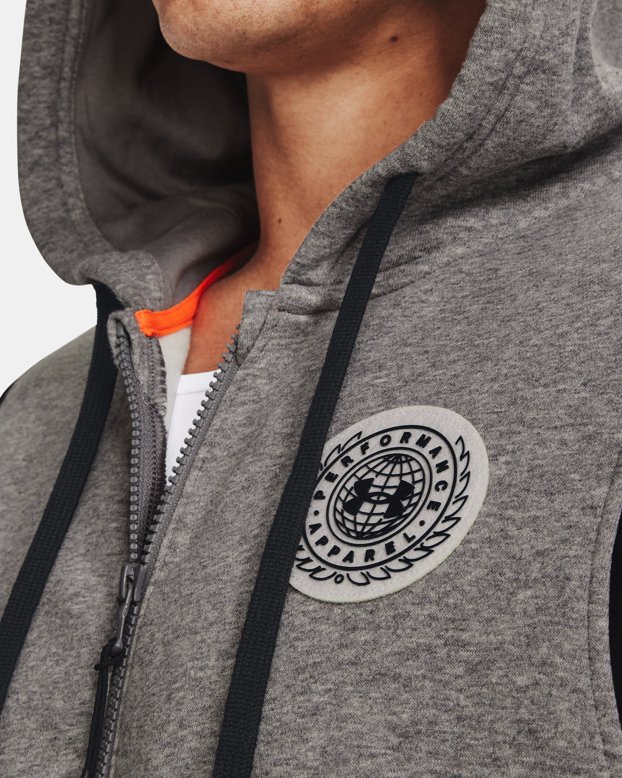 Fleece zip sales up hoodie