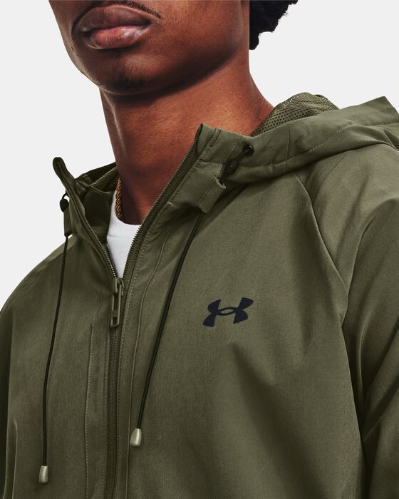 Men's UA Stretch Woven Windbreaker image number 3