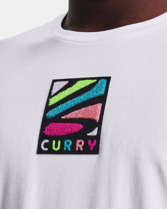 Men's Curry Multicolor Logo Short Sleeve image number 3