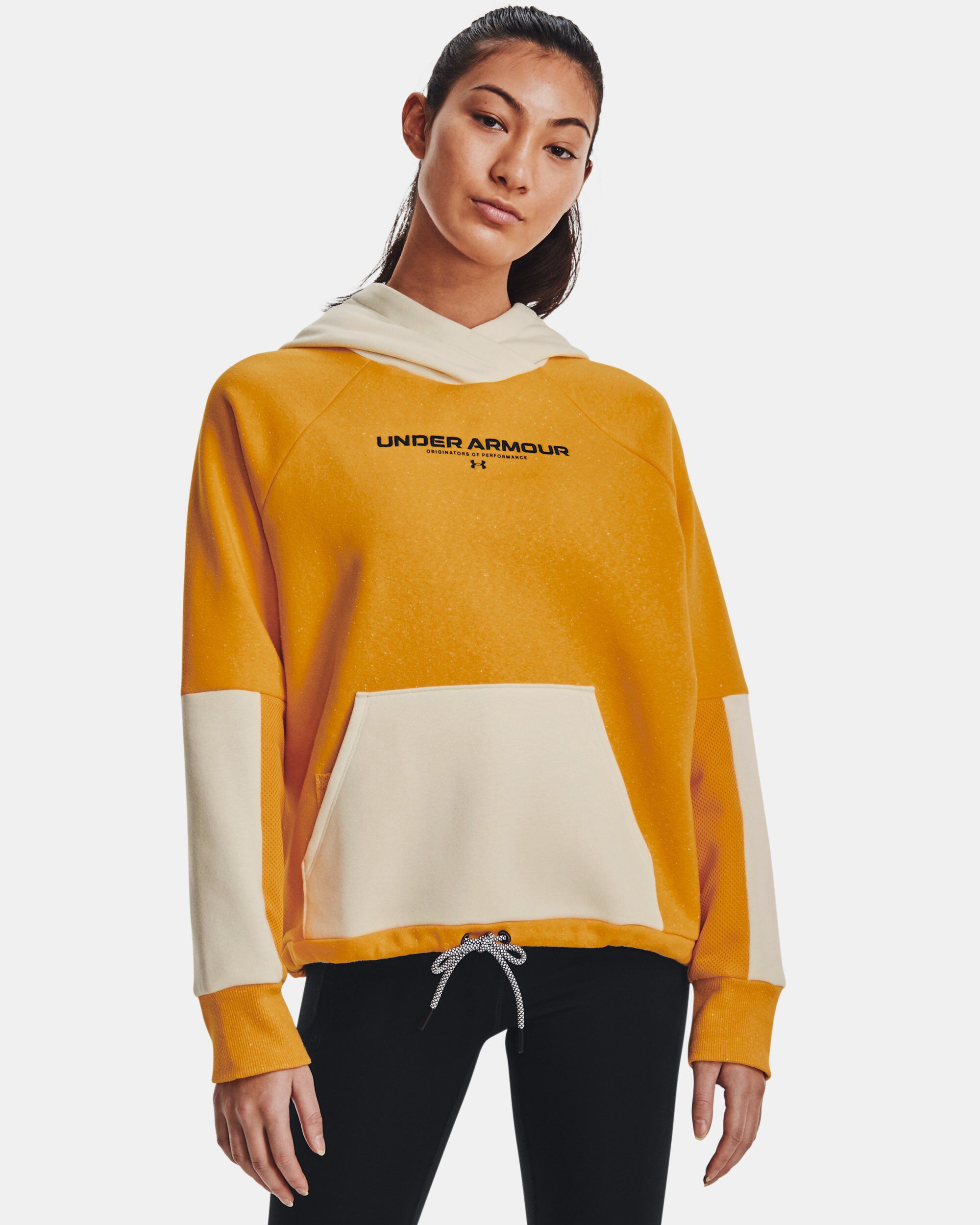 Under Armour Women s UA Rival Fleece Hoodie Yellow in Dubai UAE