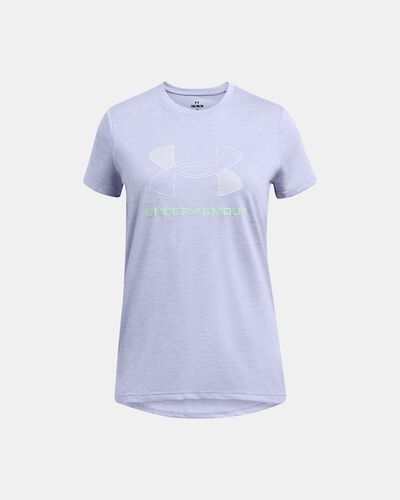 Girls' UA Tech™ Twist Big Logo Short Sleeve