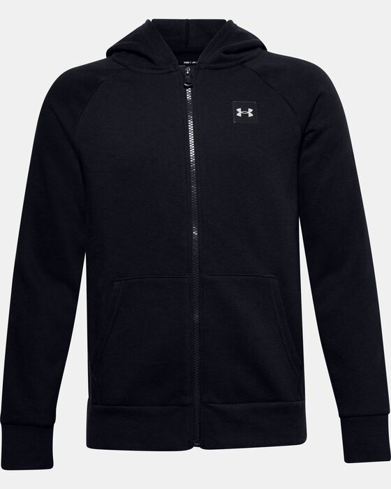 Boys' UA Rival Fleece Full Zip Hoodie image number 0
