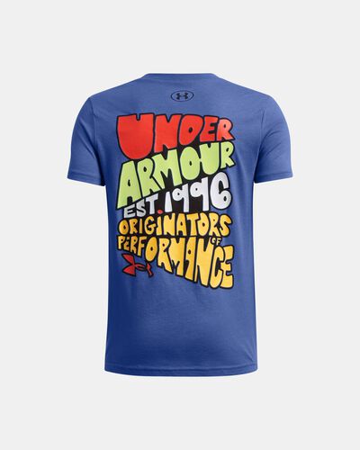 Boys' UA BTS Cartoon Letters Short Sleeve