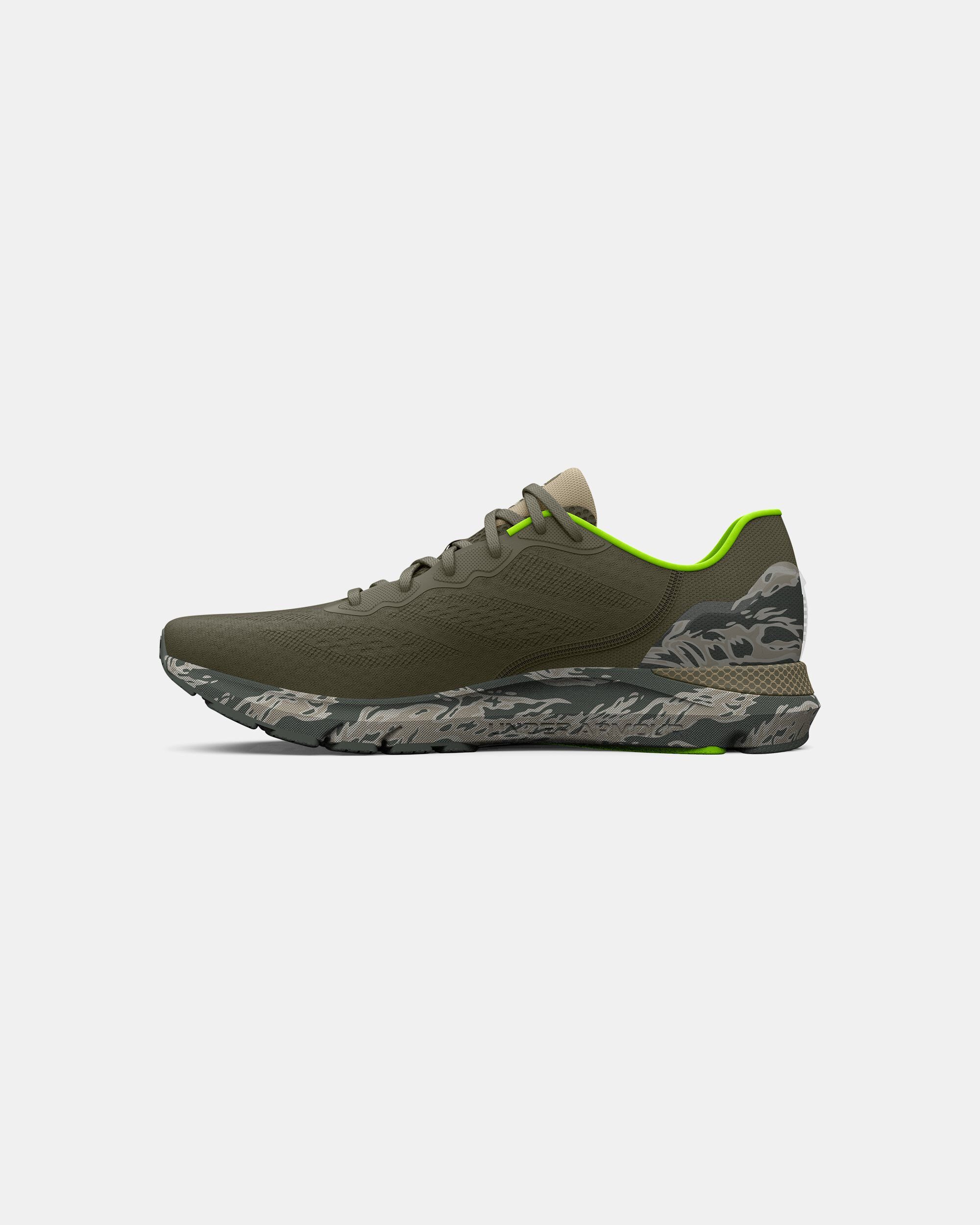 Under Armour Men s UA HOVR Sonic 6 Camo Running Shoes Green in