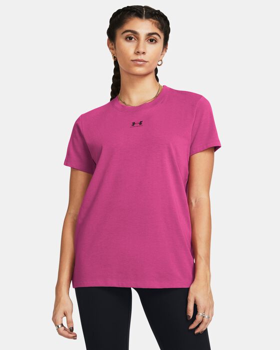 Women's UA Rival Core Short Sleeve image number 0