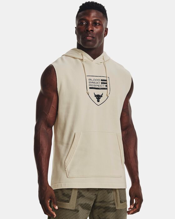Men's Project Rock Heavyweight Terry Sleeveless Hoodie image number 0
