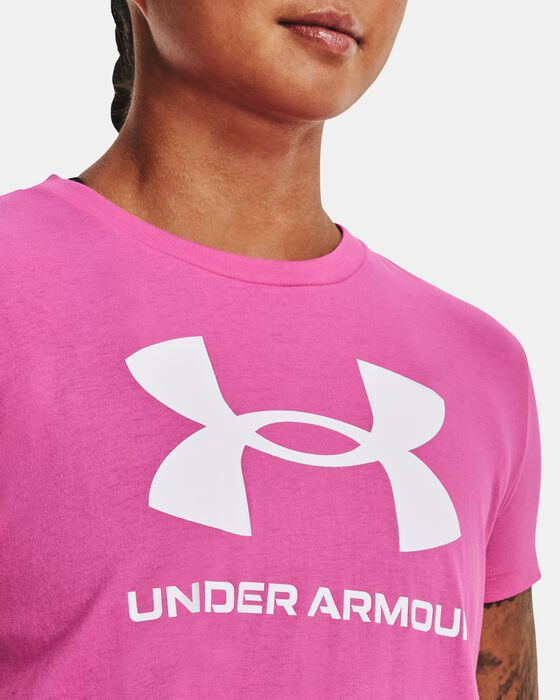 Women's UA Rival Logo Short Sleeve image number 3