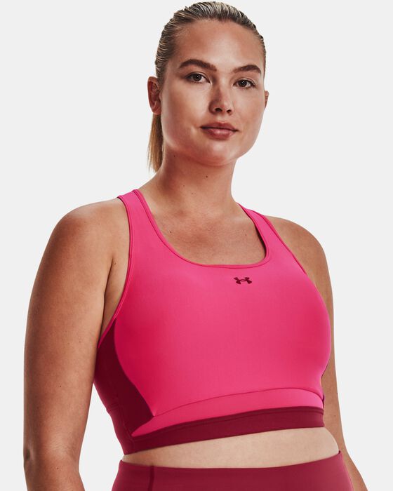 Women's Armour® Mid Crossback Long Line Sports Bra image number 4