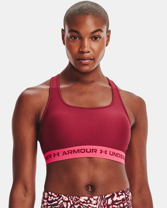 Women's Armour® Mid Crossback Sports Bra image number 2