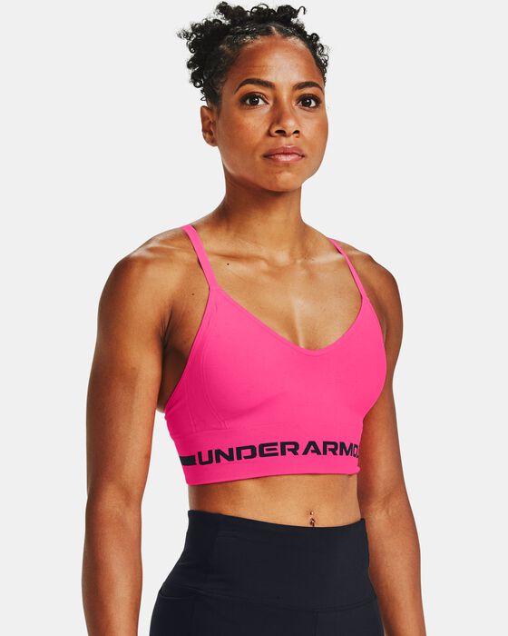 Women's UA Seamless Low Long Heather Sports Bra image number 0