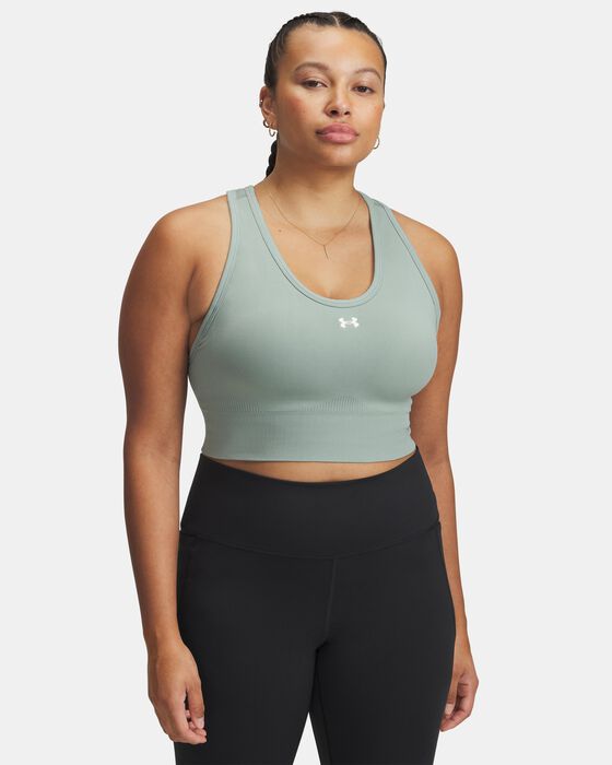 Women's UA Vanish Seamless Mid Sports Bra image number 4