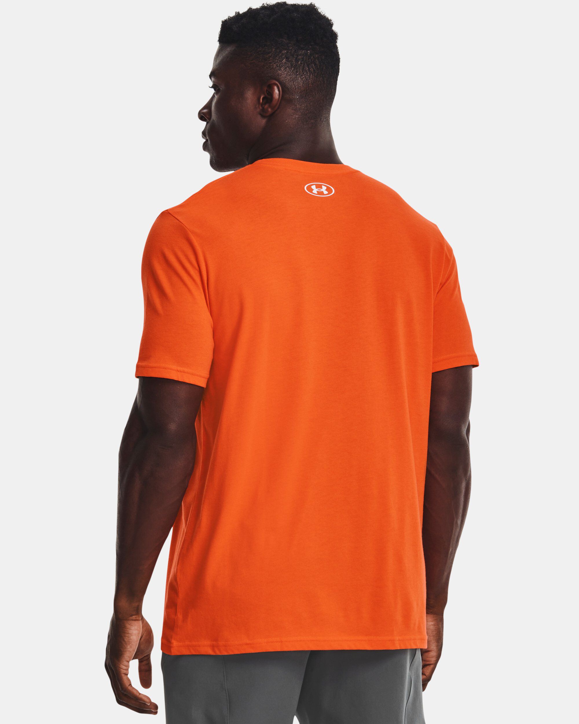 Orange t shirt top man