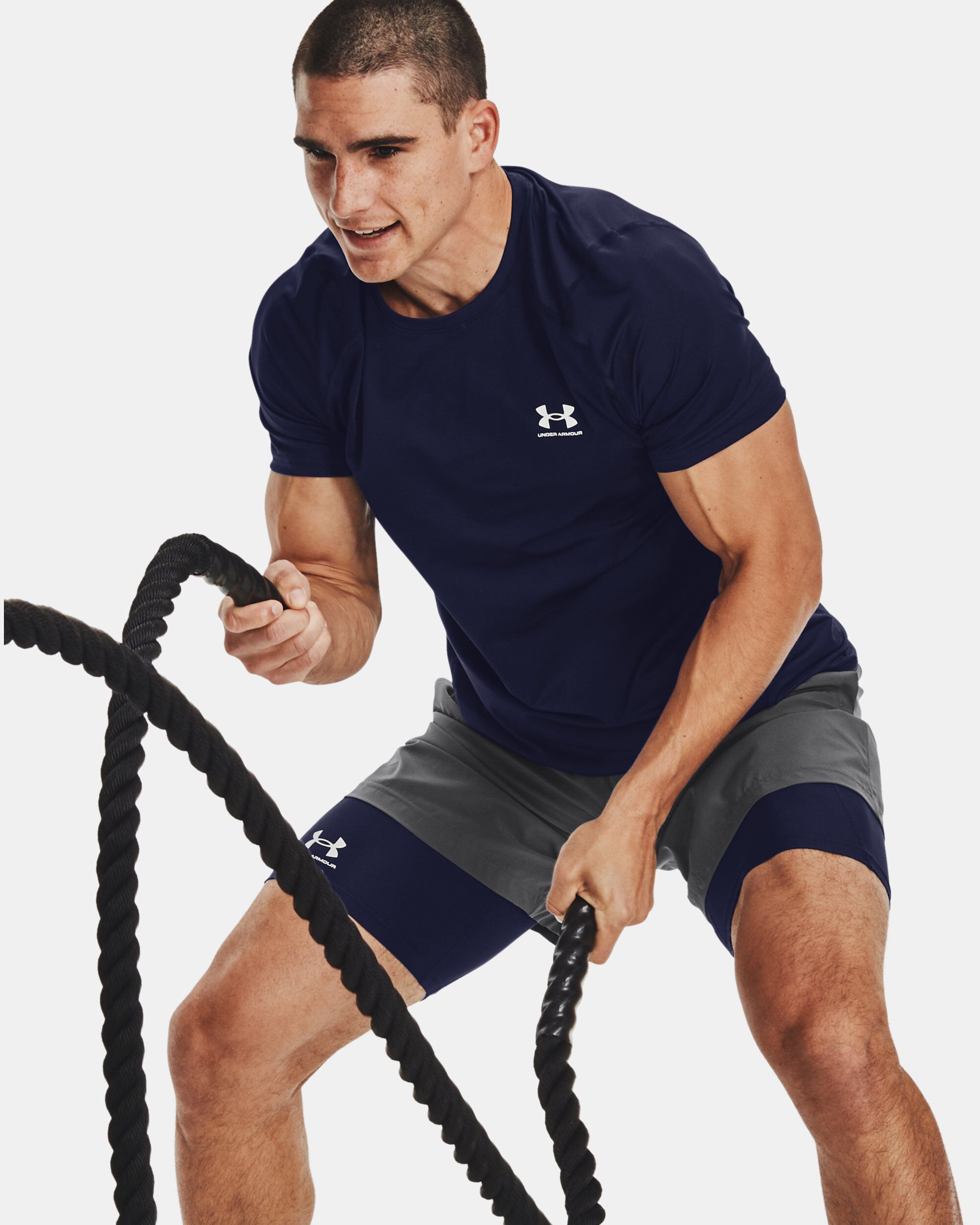 Under armour heatgear fitted short sleeve hot sale