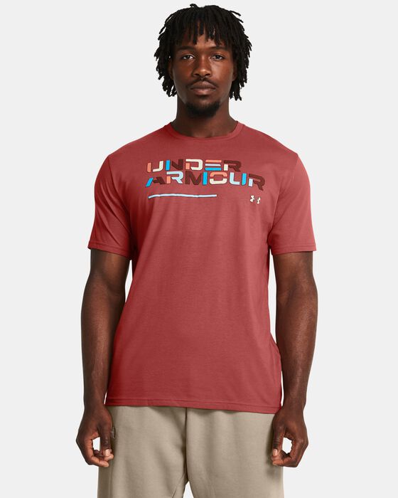 Men's UA Colorblock Wordmark Short Sleeve image number 0