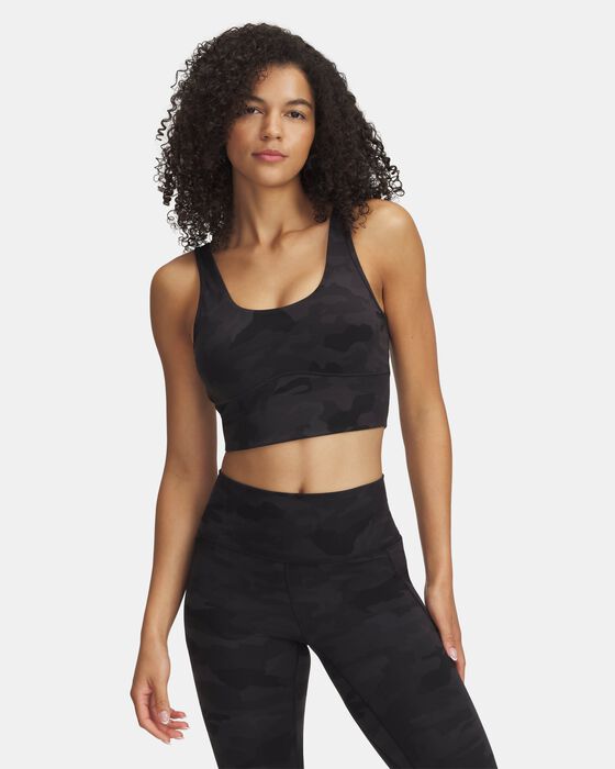 Women's UA Meridian Fitted Printed Crop Tank image number 0