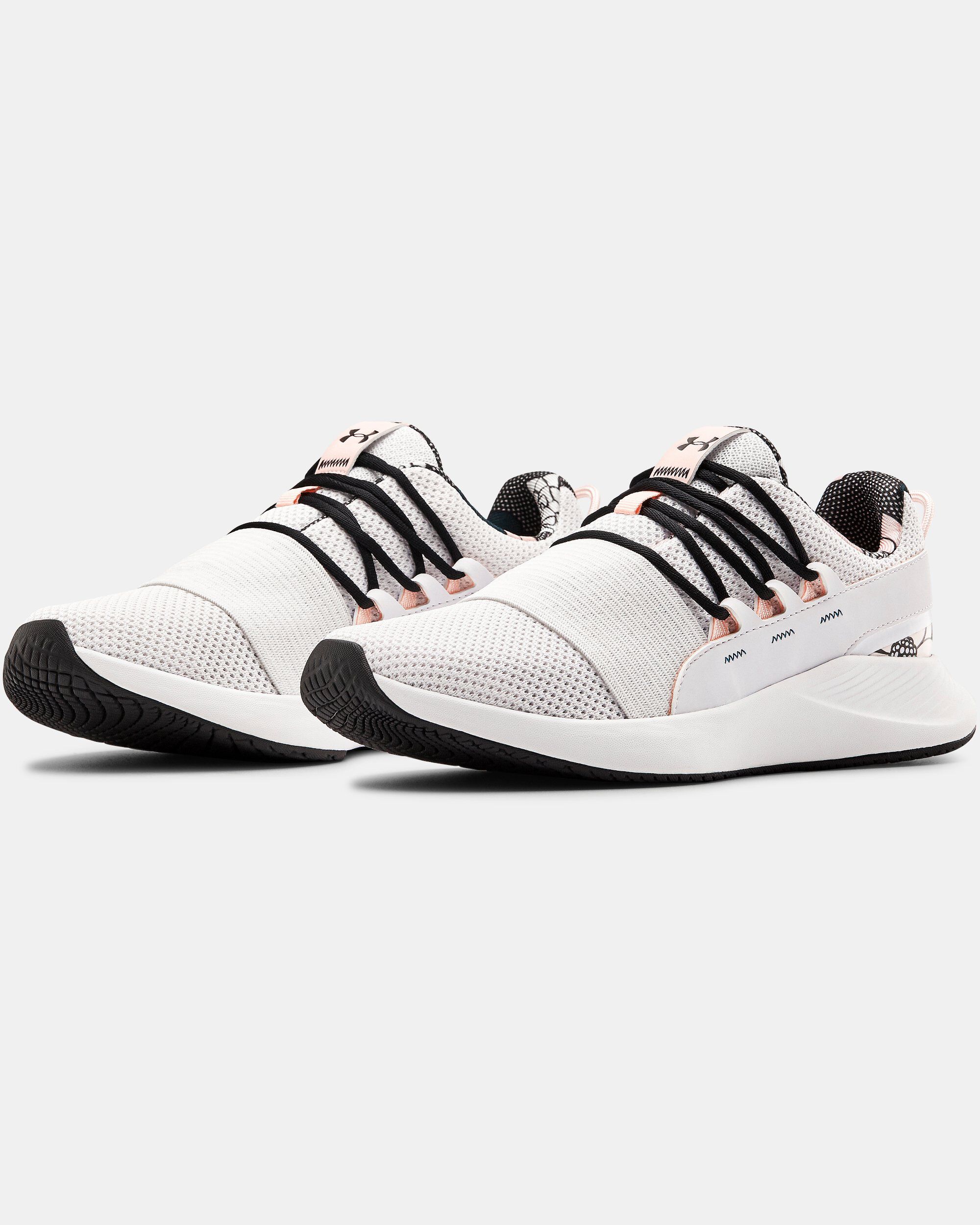 Women's ua charged breathe print sportstyle shoes top