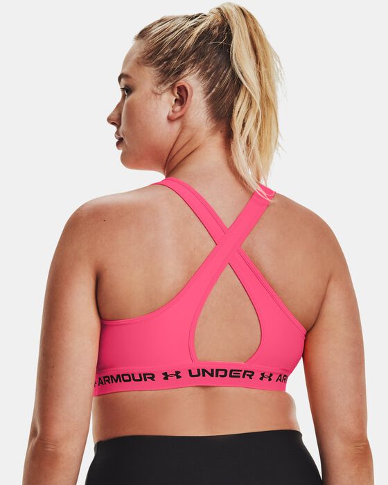 Women's Armour® Mid Crossback Sports Bra image number 7