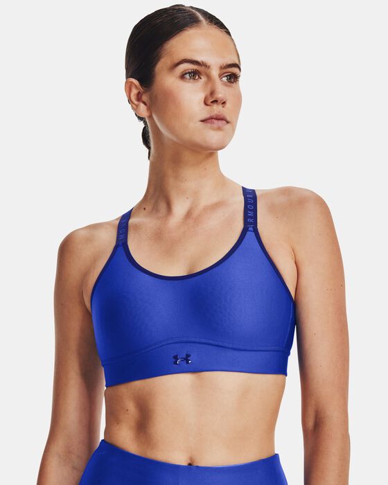Women's UA Infinity Mid Covered Sports Bra image number 0