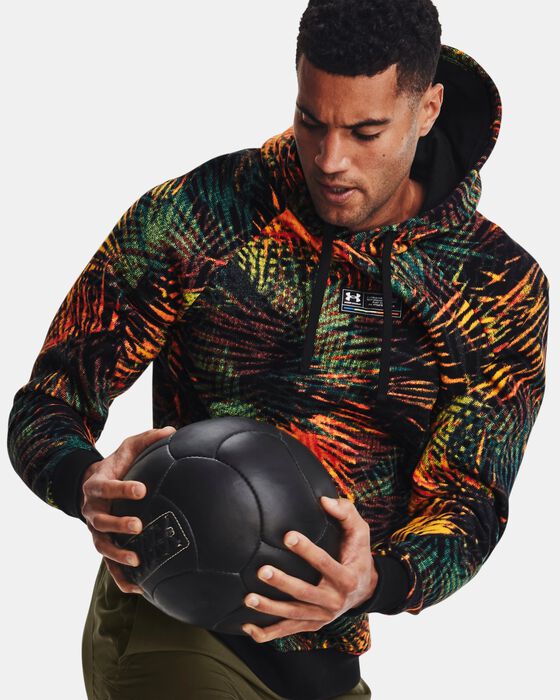 Men's UA Rival Fleece Sport Palm Hoodie image number 0