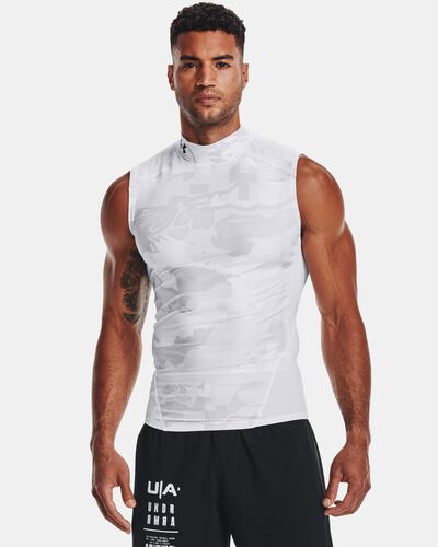 Men's UA Iso-Chill Compression Mock Printed Sleeveless
