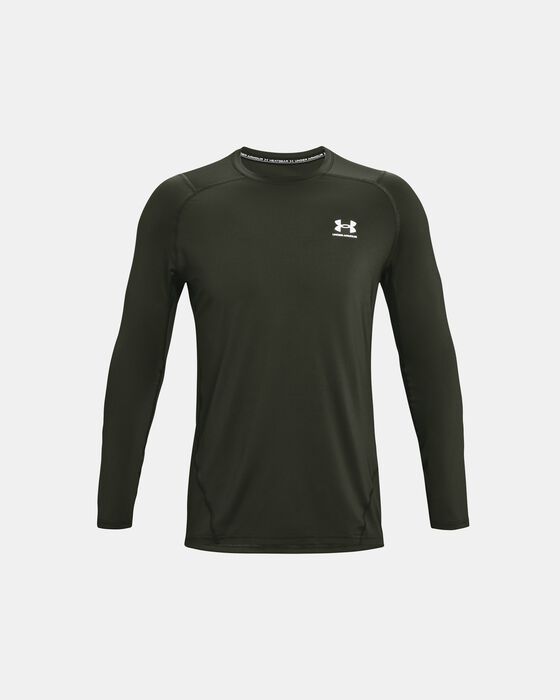 Men's HeatGear® Armour Fitted Long Sleeve image number 4