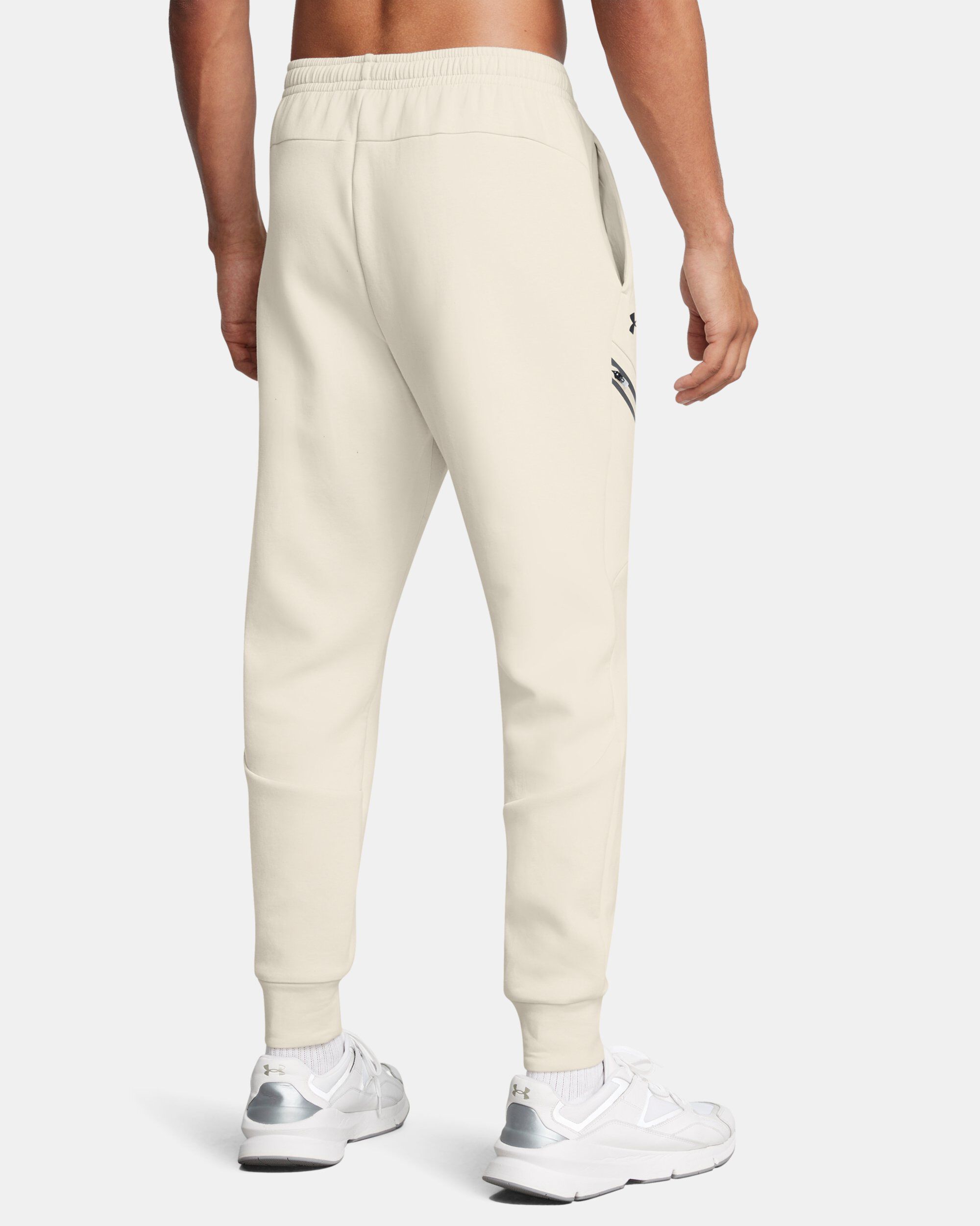 Buy Men s UA Unstoppable Fleece Joggers White in Dubai UAE Under Armour