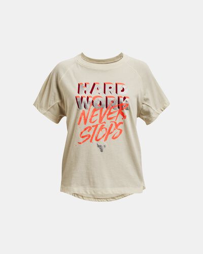 Girls' Project Rock Hard Work Short Sleeve