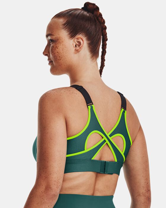 Women's UA Infinity High Crossover Sports Bra image number 4