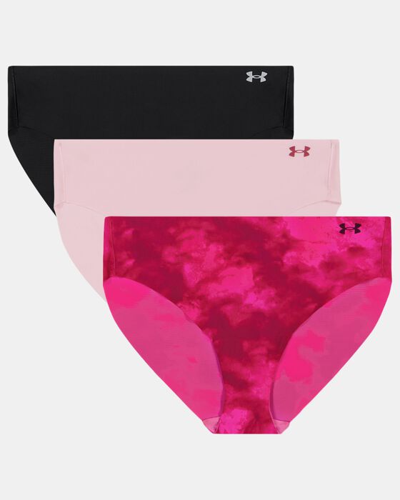 Women's UA Pure Stretch 3-Pack Printed No Show Bikini image number 3