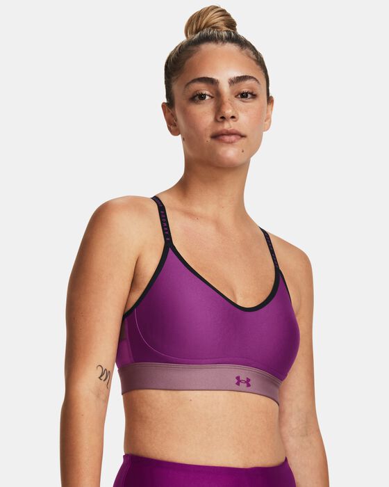 Women's UA Infinity Low Covered Sports Bra image number 0