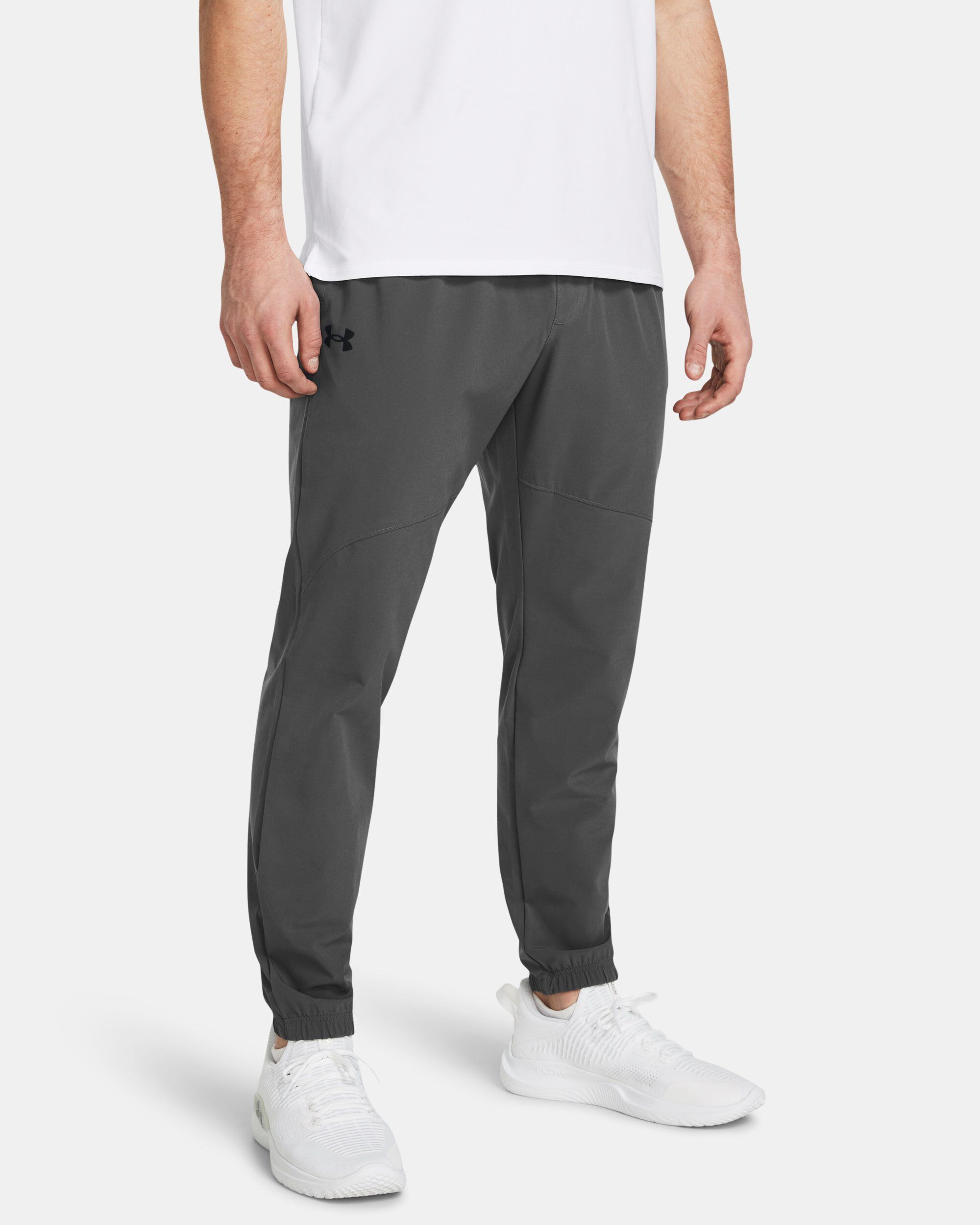 Mens under armour grey joggers deals