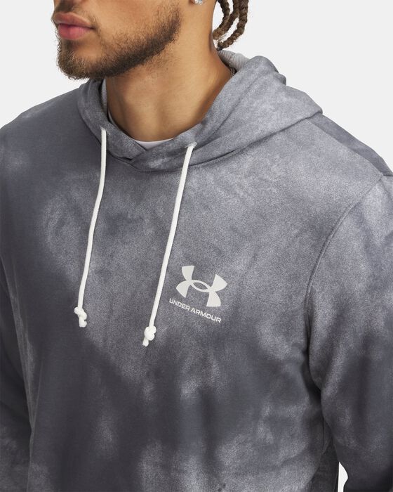 Men's UA Rival Terry Printed Hoodie image number 2