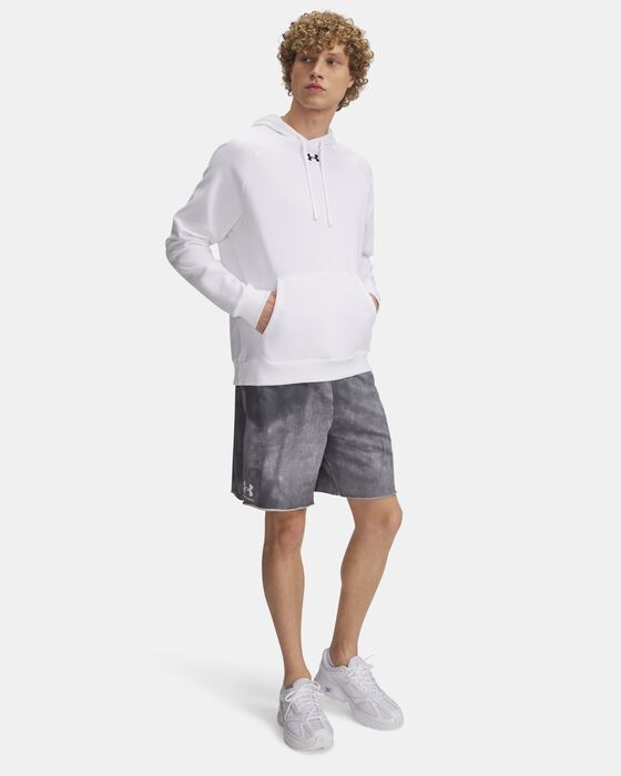 Men's UA Rival Terry Printed 8" Shorts image number 2