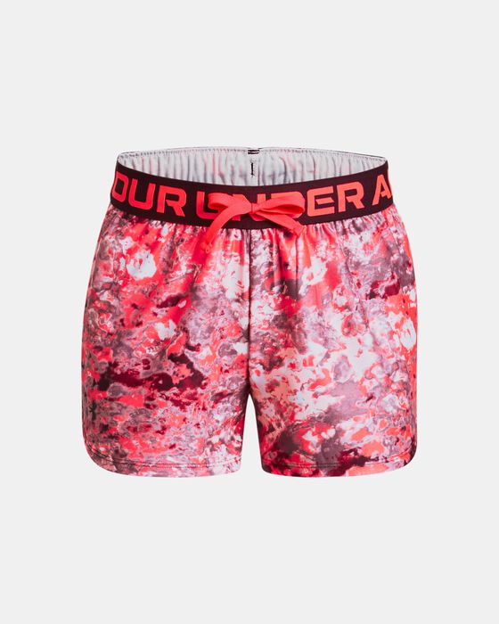 Girls' UA Play Up Printed Shorts Girls' UA Play Up Printed Shorts image number 0