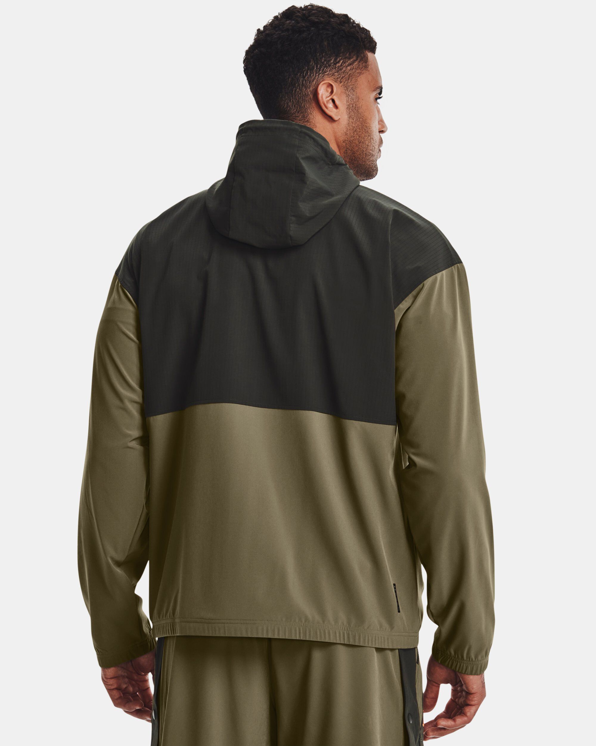 Men s UA RUSH Woven Hooded Popover