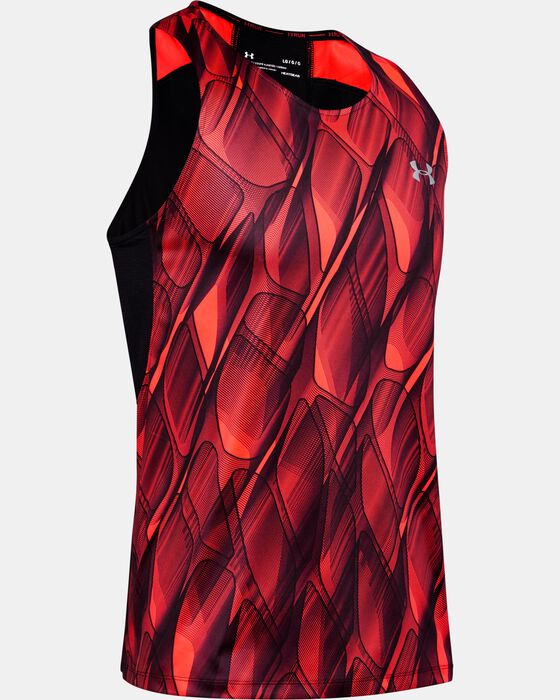 Men's UA Qualifier Iso-Chill Printed Singlet image number 4
