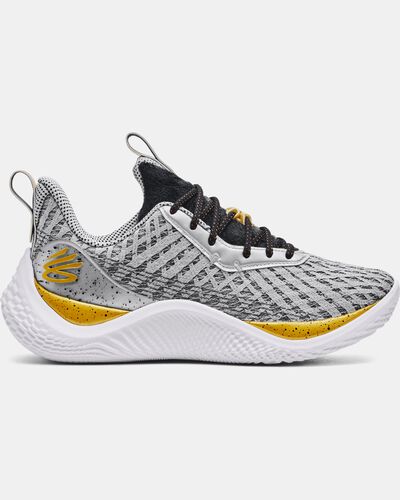 Unisex Curry Flow 10 Young Wolf Basketball Shoes