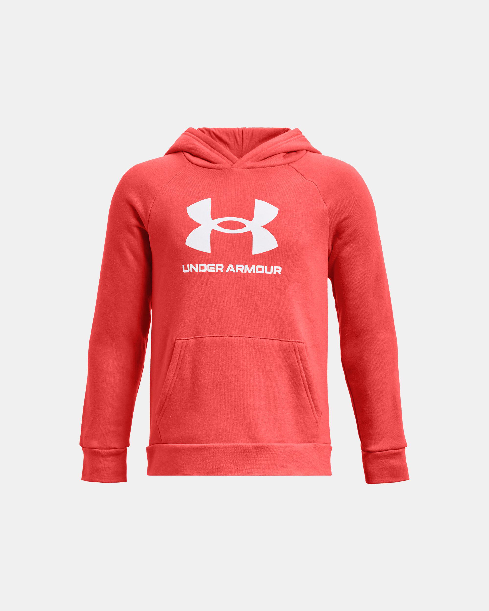 Under armour boys sales rival logo hoodie