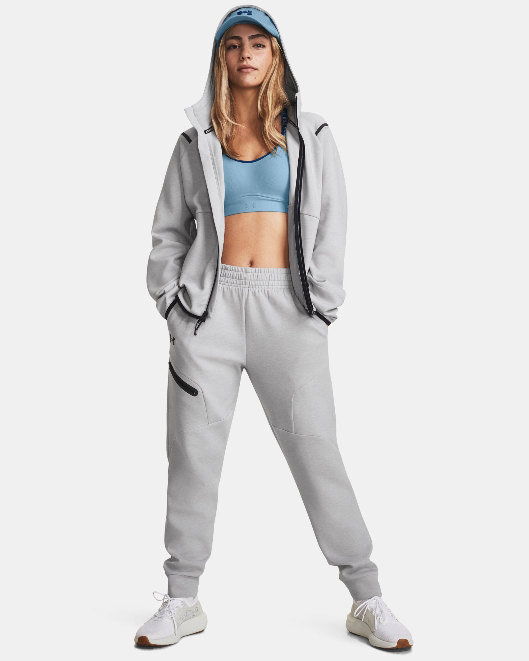 Womens grey fleece joggers outlet