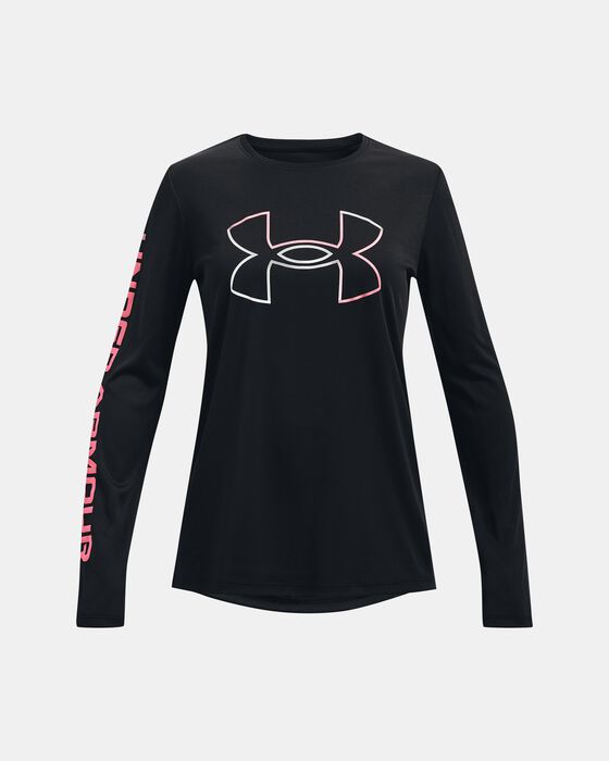 Girls' UA Tech™ Big Logo Long Sleeve image number 0
