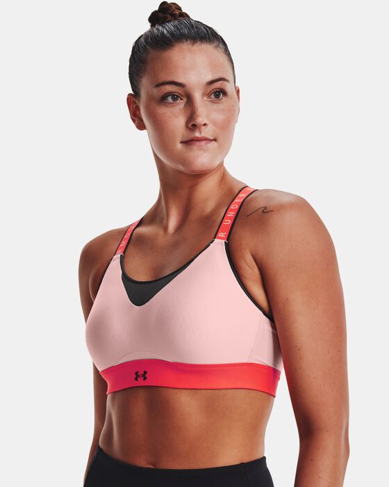 Women's UA Infinity High Blocked Sports Bra image number 2