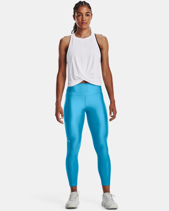 Under Armour Women's HeatGear® Armour No-Slip Waistband Capris Blue in KSA