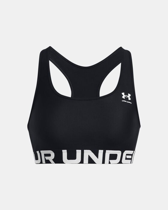 Women's HeatGear® Armour Mid Branded Sports Bra image number 7